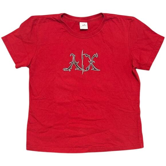 Armani Exchange Glitter Baby Tee Top - Picture 1 of 3